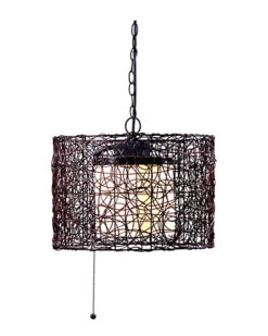 1-Light Fleuron Outdoor Pendant Home