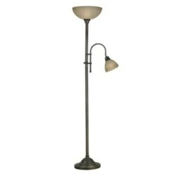 Kenroy Callahan Floor Lamp In Amber