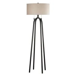 Kenroy Quadratic 2 Light Floor Lamp In Oil Rubbed Bronze