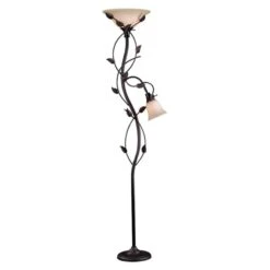Kenroy Ashlen 2 Light Torchiere In Oil Rubbed Bronze