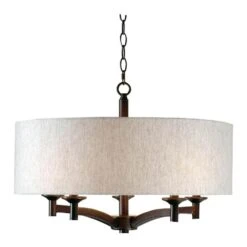 Kenroy Rutherford 5-Light Pendant In Oil Rubbed Bronze