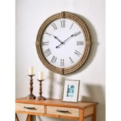 Kenroy Rudy Wall Clock In MDF/Rope -Home Decor Store 54618491 3