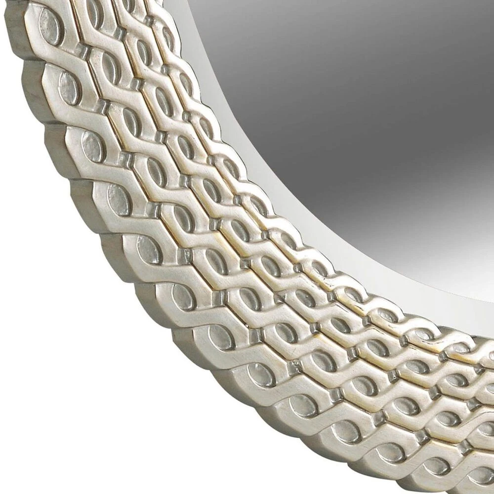 Kenroy Bracelet Wall Mirror In Brushed Silver And Gold 5 Kenroy Bracelet Wall Mirror In Brushed Silver And Gold - Image 3