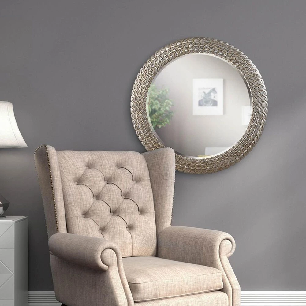 Kenroy Bracelet Wall Mirror In Brushed Silver And Gold 8 Kenroy Bracelet Wall Mirror In Brushed Silver And Gold - Image 6