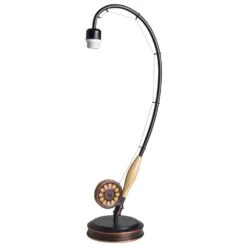 Kenroy Fly Rod Table Lamp In Oil Rubbed Bronze With Wood Accent 15 Kenroy Fly Rod Table Lamp In Oil Rubbed Bronze With Wood Accent -Home Decor Store 55123137 4