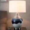Kenroy Eleanor Table Lamp In White And Blue Art Glass 2 Kenroy Eleanor Table Lamp In White And Blue Art Glass -Home Decor Store 55123830 1