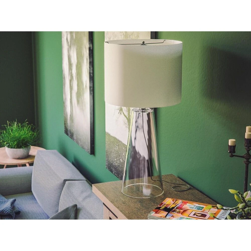 Kenroy Boda Table Lamp In Clear Glass 7 Kenroy Boda Table Lamp In Clear Glass - Image 5