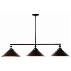 Kenroy Conical 3-Light Island Light In Blackened Oil Rubbed Bronze