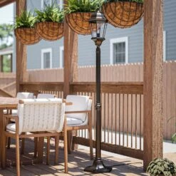 Kenroy Villa Portable Outdoor Post Lantern In Oil Rubbed Bronze -Home Decor Store 60124500 9