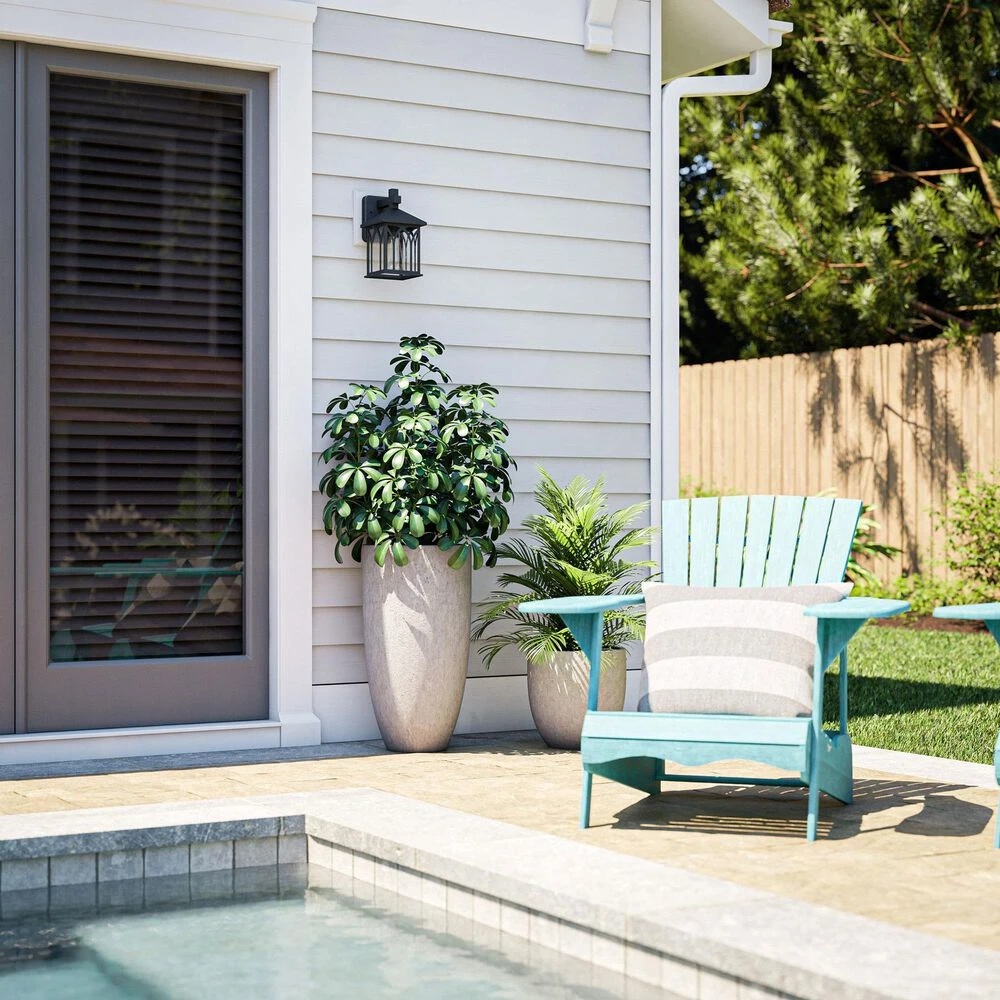 Kenroy Canterbury 1-Light Outdoor Lantern In Black 6 Kenroy Canterbury 1-Light Outdoor Lantern In Black - Image 4