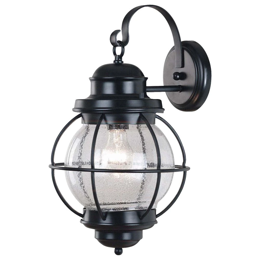 Kenroy Hatteras 1-Light Wall Lantern In Black 3 Kenroy Hatteras 1-Light Wall Lantern In Black