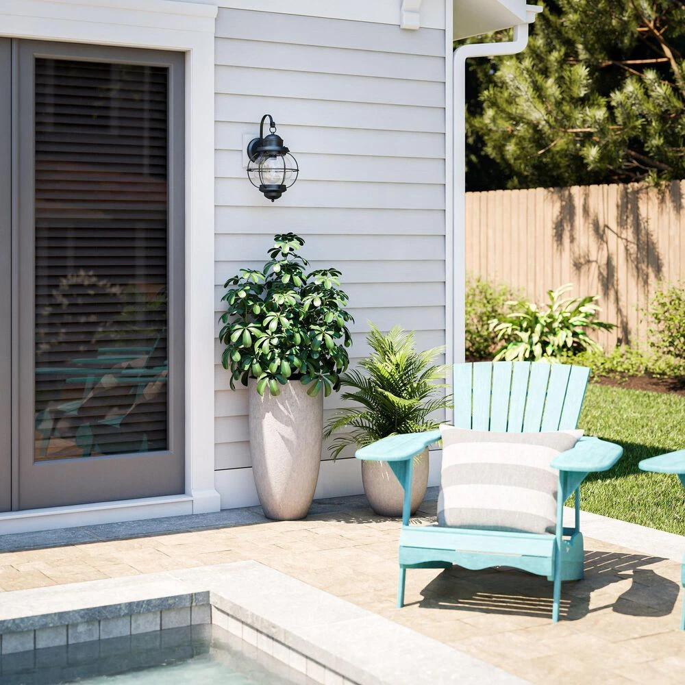 Kenroy Hatteras 1-Light Wall Lantern In Black 6 Kenroy Hatteras 1-Light Wall Lantern In Black - Image 4