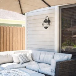 Kenroy Hatteras 1-Light Wall Lantern In Black 13 Kenroy Hatteras 1-Light Wall Lantern In Black -Home Decor Store 63688485 5