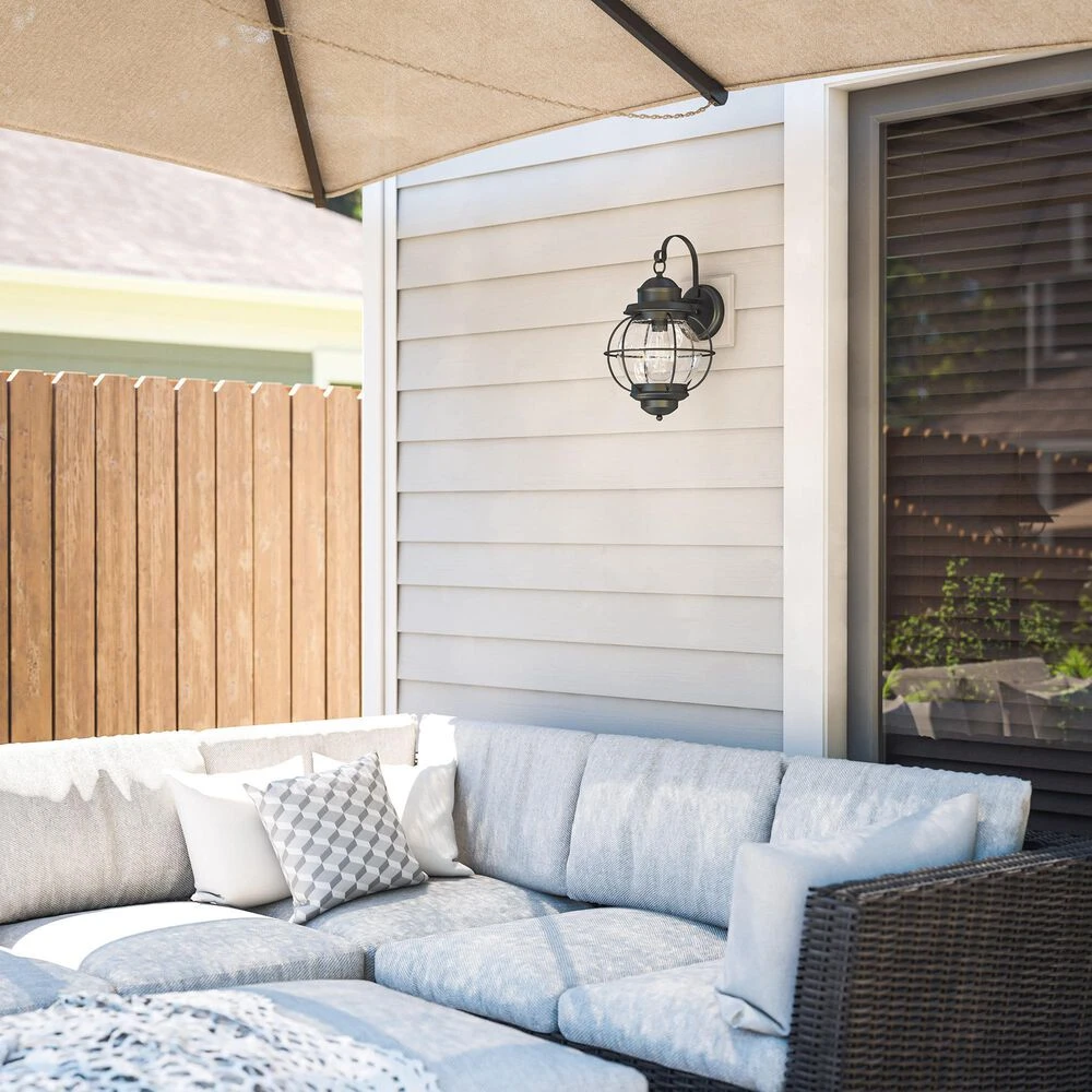 Kenroy Hatteras 1-Light Wall Lantern In Black 7 Kenroy Hatteras 1-Light Wall Lantern In Black - Image 5