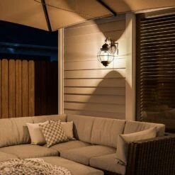 Kenroy Hatteras 1-Light Wall Lantern In Black 14 Kenroy Hatteras 1-Light Wall Lantern In Black -Home Decor Store 63688485 6