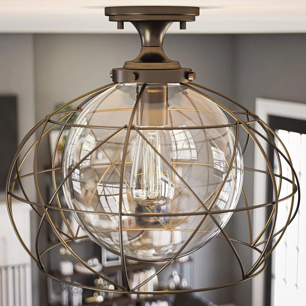 Kenroy Cavea Flush Mount In Oil Rubbed Bronze 4 Kenroy Cavea Flush Mount In Oil Rubbed Bronze - Image 2