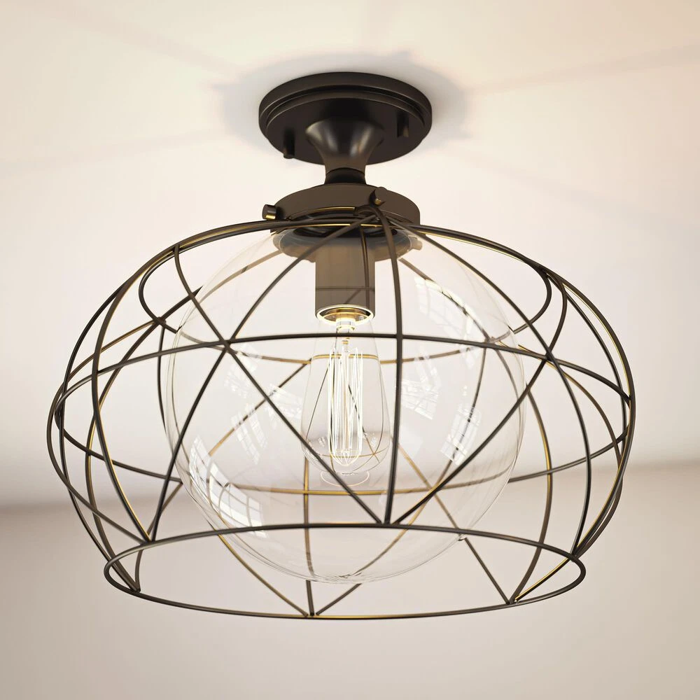 Kenroy Cavea Flush Mount In Oil Rubbed Bronze 7 Kenroy Cavea Flush Mount In Oil Rubbed Bronze - Image 5