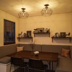 Kenroy Cavea Flush Mount In Oil Rubbed Bronze 18 Kenroy Cavea Flush Mount In Oil Rubbed Bronze -Home Decor Store 63688600 8