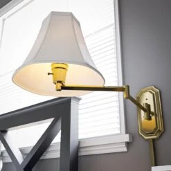 Kenroy Nathaniel Wall Swing Arm Lamp In Polished Brass 29 Kenroy Nathaniel Wall Swing Arm Lamp In Polished Brass -Home Decor Store 63688618 14