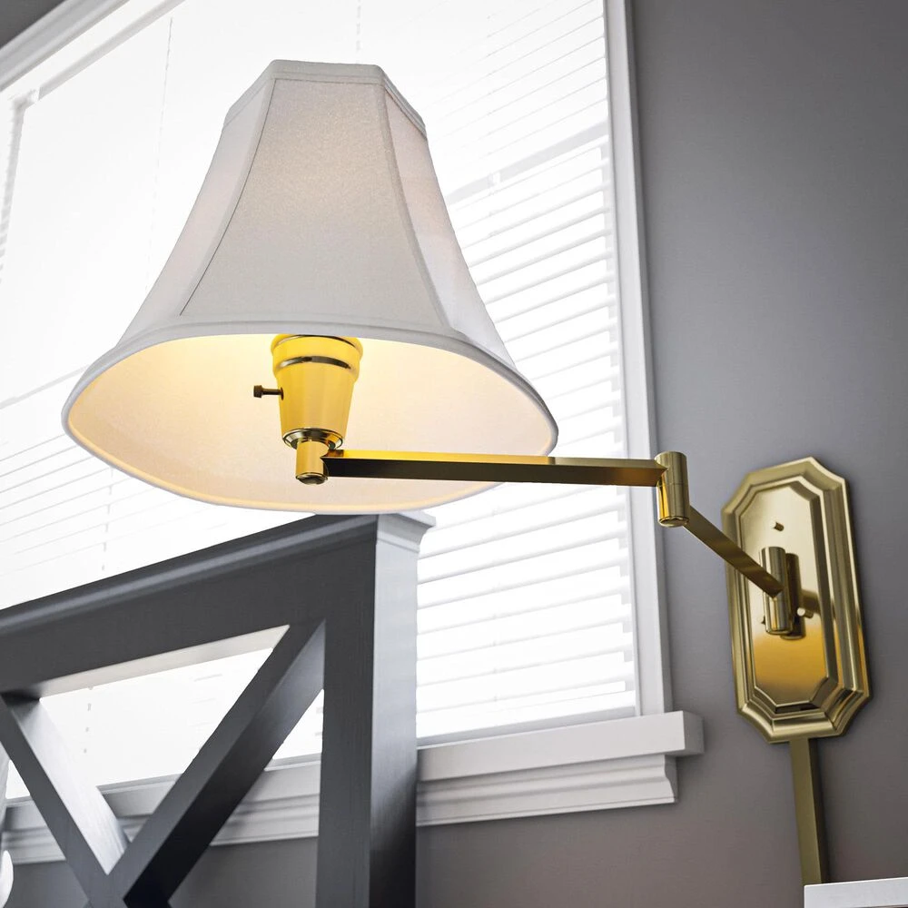 Kenroy Nathaniel Wall Swing Arm Lamp In Polished Brass 16 Kenroy Nathaniel Wall Swing Arm Lamp In Polished Brass - Image 14