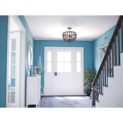 Kenroy Dumas 3-Light Semi Flush In Golden Bronze 16 Kenroy Dumas 3-Light Semi Flush In Golden Bronze -Home Decor Store 63688774 7