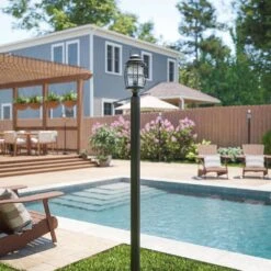 Kenroy Beacon 1-Light Post Lantern In Copper -Home Decor Store 63688873 5