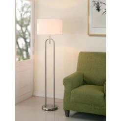 Kenroy Alliance Floor Lamp In Brushed Steel -Home Decor Store 63688972 6