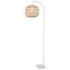 Kenroy Hollis Floor Lamp In Matte White -Home Decor Store 63689046 1