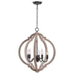 Kenroy Cadmen 5-Light Pendant In Black