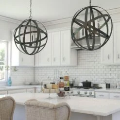 Kenroy Global 3-Light Pendant In Black -Home Decor Store 63689079 6