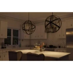 Kenroy Global 3-Light Pendant In Black -Home Decor Store 63689079 9
