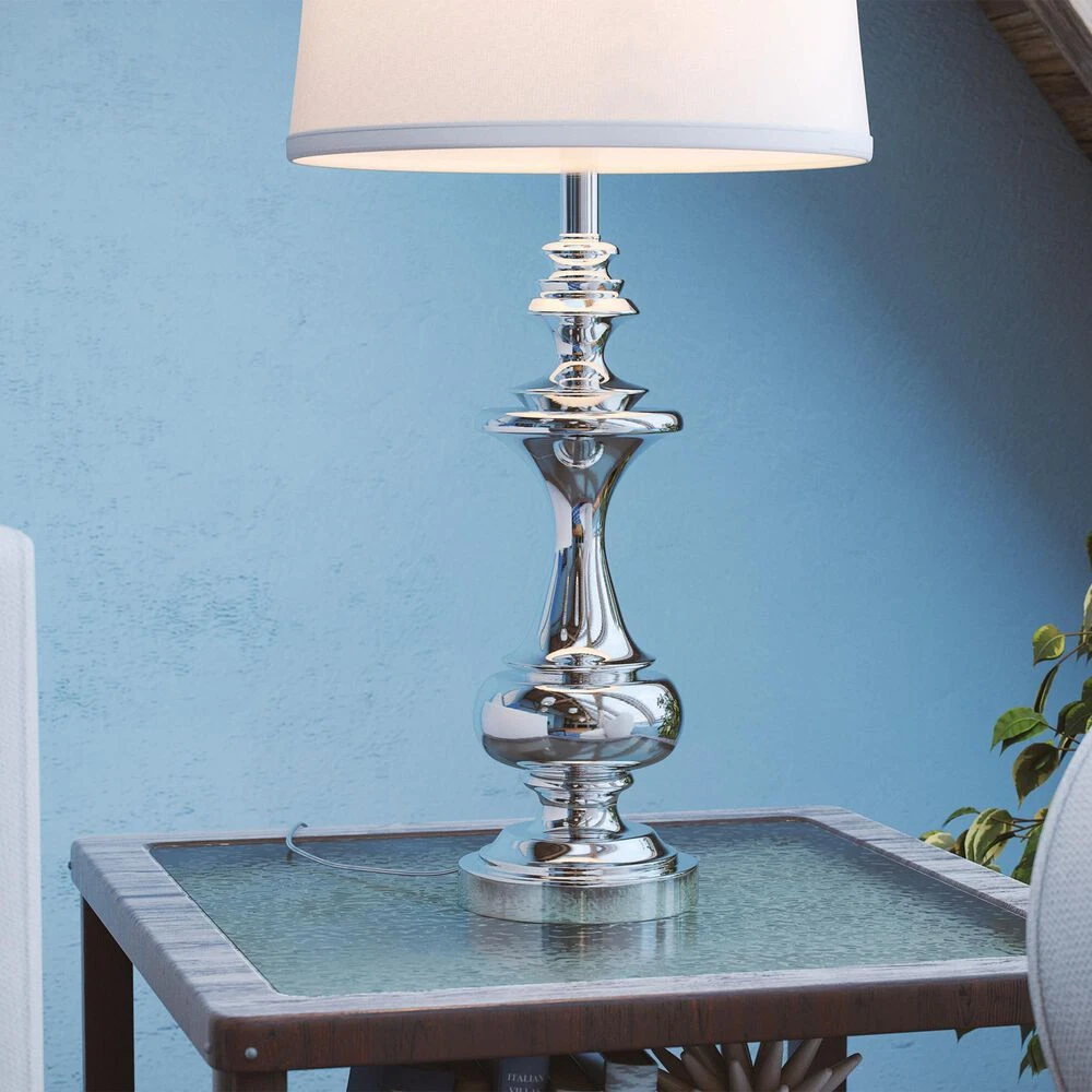 Kenroy Stratton Table Lamp In Chrome 6 Kenroy Stratton Table Lamp In Chrome - Image 4
