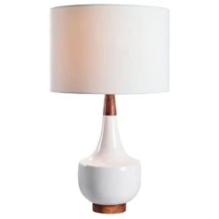 Kenroy Tessa Table Lamp In White