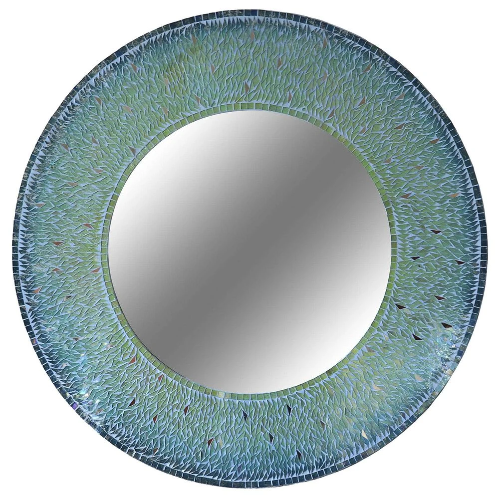 Kenroy Seashore Accent Mirror In Teal 3 Kenroy Seashore Accent Mirror In Teal