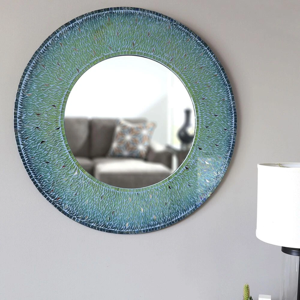 Kenroy Seashore Accent Mirror In Teal 5 Kenroy Seashore Accent Mirror In Teal - Image 3