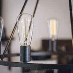 Kenroy Hixon 5-Light Chandelier In Forged Graphite 13 Kenroy Hixon 5-Light Chandelier In Forged Graphite -Home Decor Store 63689293 4