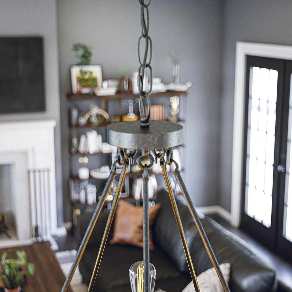 Kenroy Hixon 5-Light Chandelier In Forged Graphite 7 Kenroy Hixon 5-Light Chandelier In Forged Graphite - Image 5