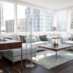 Kenroy Thornton Torchiere In Brushed Steel -Home Decor Store 63689335 6