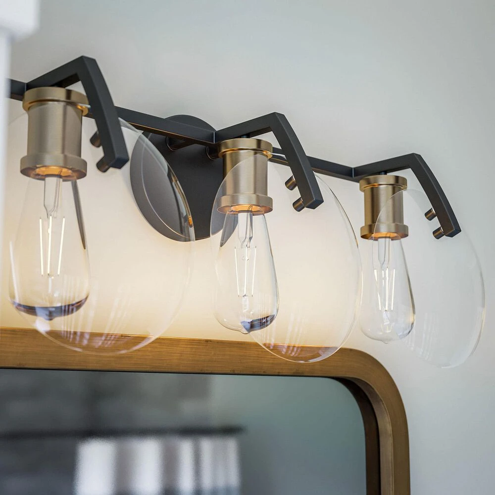 Kenroy Finlay 3-Light Vanity In Black 7 Kenroy Finlay 3-Light Vanity In Black - Image 5