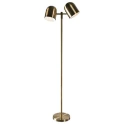Kenroy Alden Floor Lamp In Antique Brass