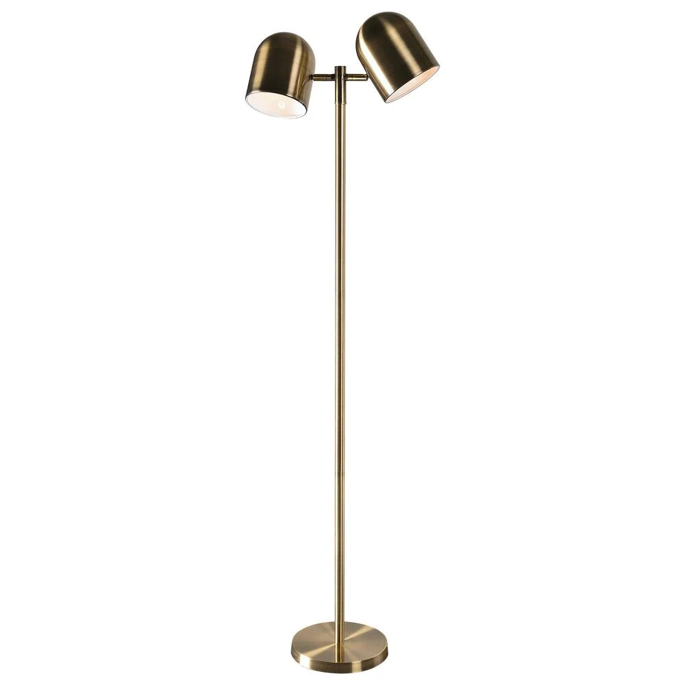 Kenroy Alden Floor Lamp In Antique Brass 3 Kenroy Alden Floor Lamp In Antique Brass
