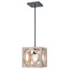 Kenroy Cadmen Square 1-Light Mini Pendant In Black -Home Decor Store 63689467 1