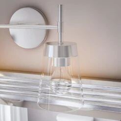 Kenroy Delgado 2-Light Vanity In Brushed Steel -Home Decor Store 63689509 3