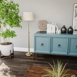 Kenroy Tifton Adjustable Floor Lamp In Vintage Brass -Home Decor Store 63689517 10