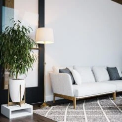 Kenroy Tifton Adjustable Floor Lamp In Vintage Brass -Home Decor Store 63689517 11