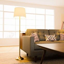 Kenroy Tifton Adjustable Floor Lamp In Vintage Brass -Home Decor Store 63689517 12