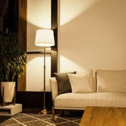 Kenroy Tifton Adjustable Floor Lamp In Vintage Brass -Home Decor Store 63689517 17