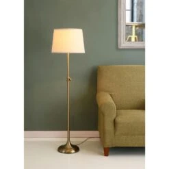 Kenroy Tifton Adjustable Floor Lamp In Vintage Brass -Home Decor Store 63689517 20