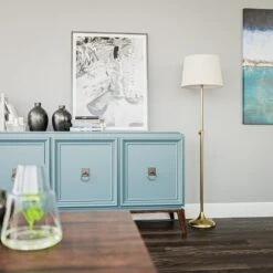 Kenroy Tifton Adjustable Floor Lamp In Vintage Brass -Home Decor Store 63689517 8