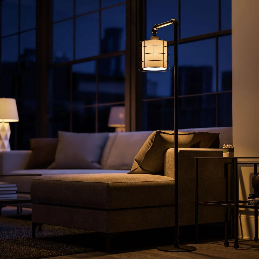 Kenroy Alcatraz Floor Lamp In Bronze Graphite 13 Kenroy Alcatraz Floor Lamp In Bronze Graphite - Image 11